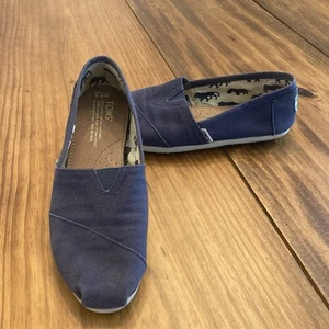 Zapatos planos sin cordones Toms Classics para mujer 6,5 azul marino envío gratuito - Imagen 1 de 8