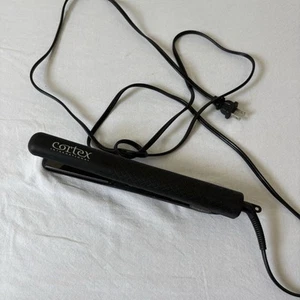 Cortex International Professional Flat Iron 1” Ceramic Ionic Technology Black - Picture 1 of 2