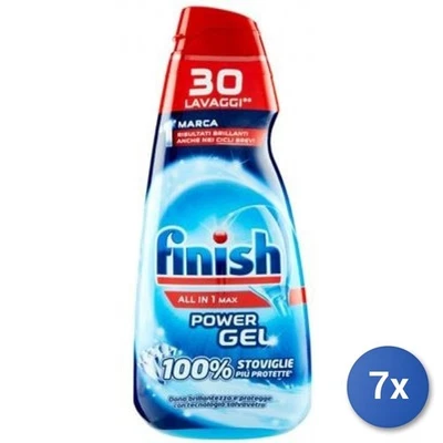 12x Bundle Finish Gel Dishwasher Tuttoin1 600 Ml. Max Brill Foto 1 de 3