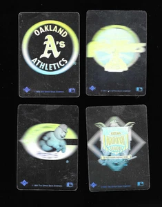 BASEBALL HOLOGRAMS Upper Deck 1991 lot of 4 NL/ A's /phillies /Reds - Picture 1 of 2