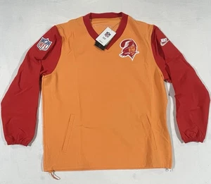 Nike Tampa Bay Buccaneers Windbreaker Jacket Pullover Men’s Lg Throwback Orange - Picture 1 of 15