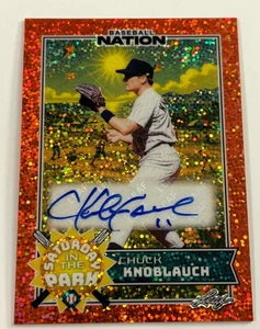Chuck Knoblauch 2025 Leaf Baseball Nation Saturday AUTO Autograph Card /4 - Picture 1 of 2