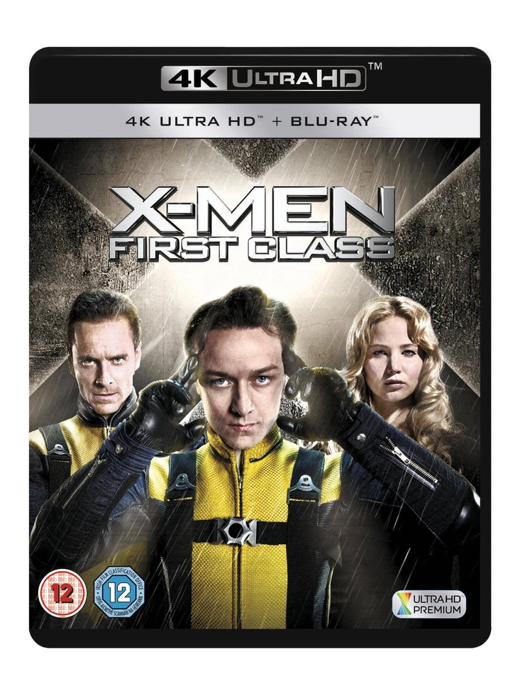 X-Men: First Class (4K UHD Blu-ray) Jennifer Lawrence Lucas Till Kevin Bacon - Image 1 of 2