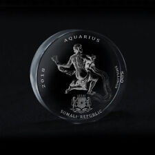 Rare Signs of Zodiac Aquarius Crystal Coin 2018 Somali Republic 500 Shillings