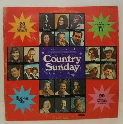 Hymns Songs Country Sunday SL-6895 LP Vtg Vinyl Record Album Gospel Music Artist - Image 1 of 4