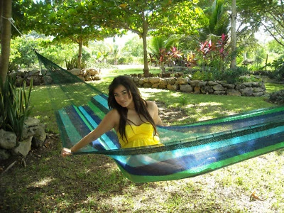 Fair Trade mexikanische Maya Hängematte 1.000 g handgewebt aus Yucatan Mexiko