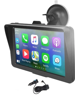 Schermo Portatile Wireless Android Auto Apple Carplay Display Touch Universale - Immagine 1 di 4