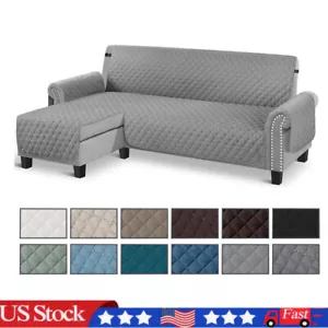 Sectional Couch Covers for Dogs L Shape Sofa Cover Quilted Protector for PetsCat - Picture 1 of 132