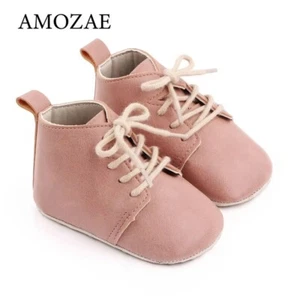 0-18 Months Baby Shoes – PU Leather Non-slip Soft Sole Toddler Shoes - Picture 1 of 5