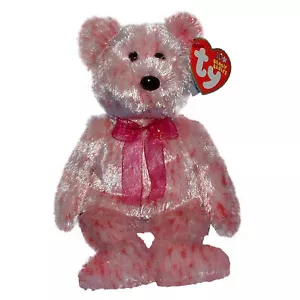 Ty Beanie Baby Smitten - MWMT (Oso Nariz Negra 2002) San Valentín - Imagen 1 de 1