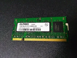 Elpida notebook memory ram 1GB 2Rx16 PC2-5300s-555 200 pin - Picture 1 of 1