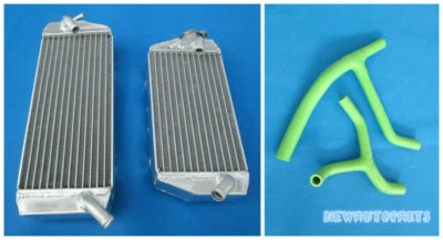 Manguera de radiador de aluminio verde para Kawasaki KXF450 KX 450F KX450F 2006 2007 2008 Foto 1 de 4