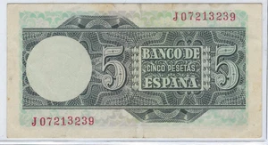 SPAIN 1948 5 PESETAS ☆ P-136A "☆ VERY NICE ☆.SP2 - Picture 1 of 2
