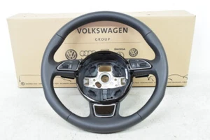 Audi A4 8K B8 12-15 Lenkrad Sportlenkrad Leder Multifunktion Tiptronic schwarz s - Foto 1 di 1