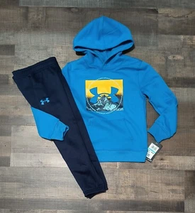 New! Boy's UNDER ARMOUR Pullover Sweatshirt and Pants Outfit  5 6 7  - Picture 1 of 3