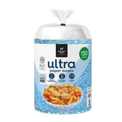Member's Mark Ultra Soup/Salad Paper Bowls (20 oz., 150 ct.) - Image 1 of 4