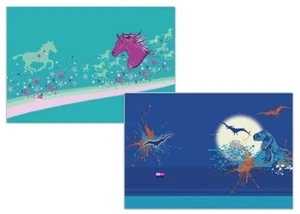 2 Stück Schreibtischunterlagen Arbeitsunterlagen Kinderzimmer Tischmatte - Bild 1 von 1