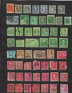1865-1930 US Postage Stamps various Scott #'s 104 Stamps, Washington, Franklin - Picture 1 of 2