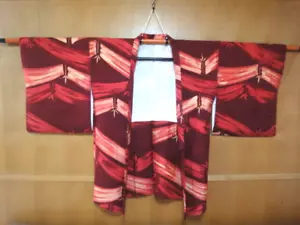 Abrigo/teñido de batic japonés vintage Roketsu Haori - Imagen 1 de 9