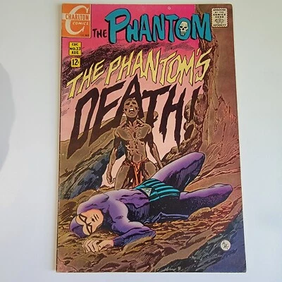 Phantom #33 Charlton Comics 1969 "The Phantom's Death" 5.5 Fine- - Image 1 of 4