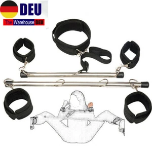 DE Roleplay leg Spreizstange mit Hand Fuß Metall Fesseln Stange Handfesseln - Bild 1 von 14