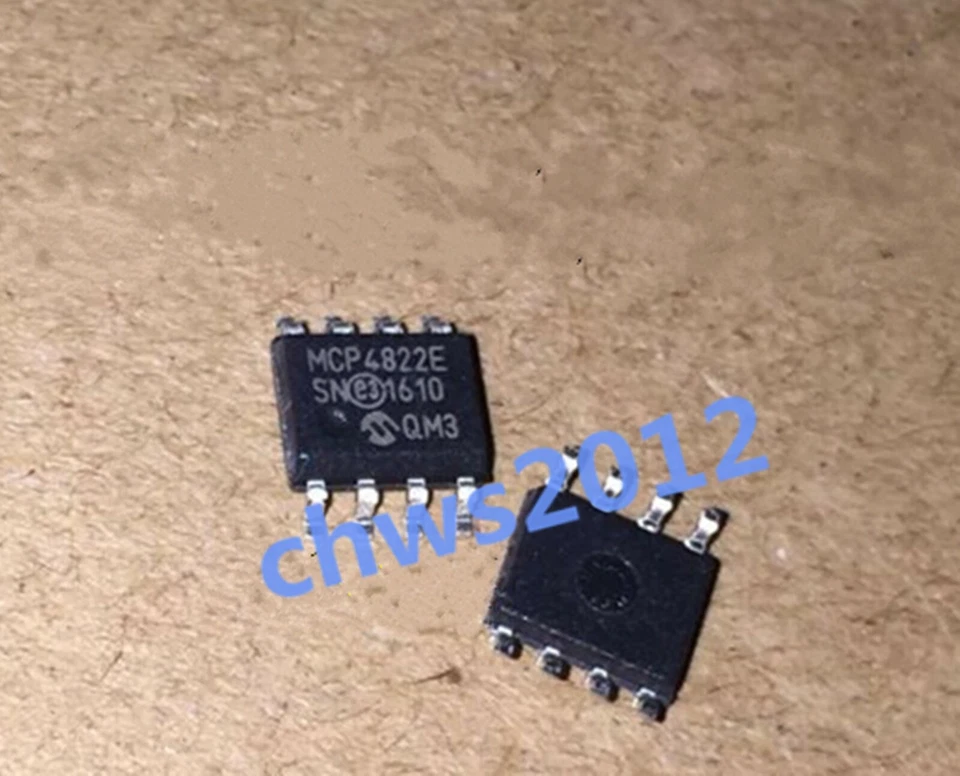 2PCS MCP4822-E P IC DAC 12BIT DUAL W/SPI 8SOP Microchip - Image 1 of 1