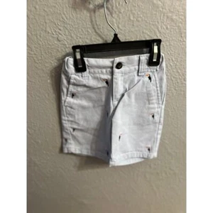Boys Janie and Jack blue shorts with parrots size 3 - Picture 1 of 6