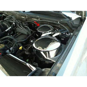 Cubierta de cilindro maestro de acero inoxidable pulido para Ford Mustang GT 2005-2009 - Imagen 1 de 4