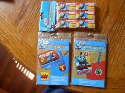 Thomas the Tank Train Engine Birthday Party Package - Invites, Thanks Yous  More - Image 1 of 4