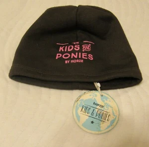 Sombrero de lana Horze Kids niñas, marrón/rosa, importado/en EE. UU. - nuevo con etiquetas - Imagen 1 de 5