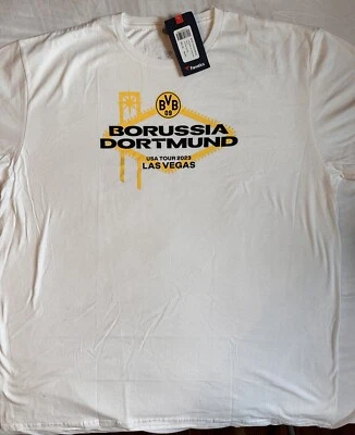 Fanatics Borussia Dortmund Las Vegas 2023 Tour T-Shirt Soccer NWT $44 Retail 2XL - Image 1 of 4