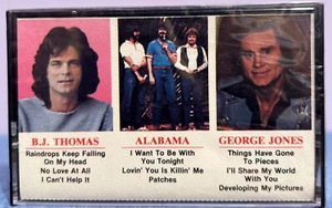 Alabama - B.J. Thomas - George Jones 1987 Cassette Tape Sealed Country Folk - Picture 1 of 3