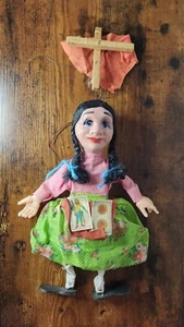 Vintage Zigeuner Marionette Puppe Made by Hecho En Mexico - Bild 1 von 15