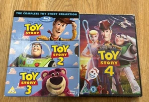 Disney & Pixar's Toy Story 1-4 Collection Blu Ray/DVD Free P&P - Picture 1 of 2