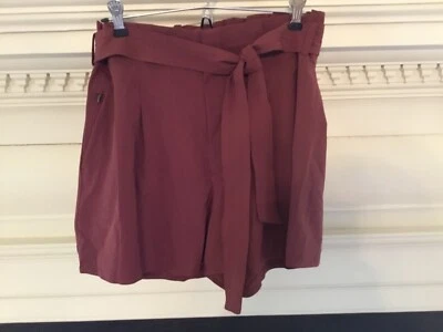 Шорты женские Athleta Skyline бледные бордовые галстук на талию размер 12 - Изображение 1 из 4