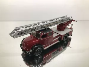 MINICHAMPS MAGIRUS S 6500 AERIAL LADDER FIRE TRUCK DREHLEITER ULM -1:43- GOOD - Imagen 1 de 10