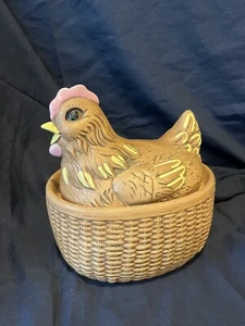 Vintage Twin Winton Nesting Hen Cookie Jar - Picture 1 of 10