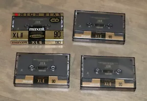 Maxell XL-II 90 | (x4) Cinta de casete de alto sesgo (x1) NUEVA sellada (x3) abierta - Imagen 1 de 1