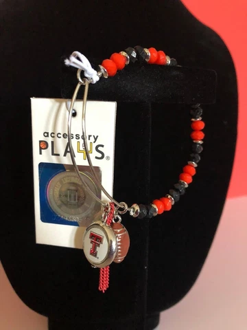 Texas Tech Raiders - Beaded Bangle Bracelet Cover