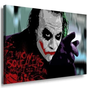 Joker I know the.. Leinwandbild LaraArt Bilder Mehrfarbig Wandbild FANART TOPXXL - Bild 1 von 5