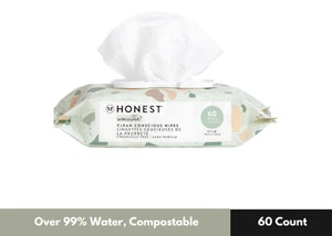 The Honest Company Multi-Use Wipes 60ct Geo Mood - Hypoallergenic, Unscented Bab - Picture 1 of 4