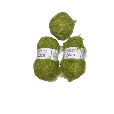 2 Moda Dea Eden Yarn Skeins 5392 Fig Leaf #5Bulky 83 Yds Ea Italy +little extra - Image 1 of 4