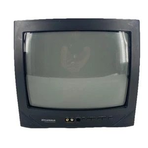 Sylvania SRT2313 13'' Color CRT Retro Gaming TV A/V Inputs TESTED WORKS - Picture 1 of 7