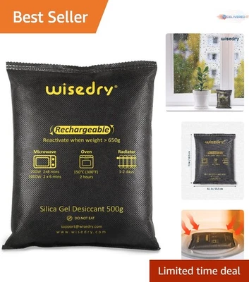 Paquetes deshumidificadores de gel de sílice 1000 g absorbedor de humedad reutilizable para armario G... Foto 1 de 4