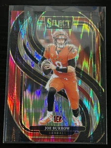 2024 Panini Select - Premier Level Joe Burrow #127 Black & Red Shock Prizm - Picture 1 of 2