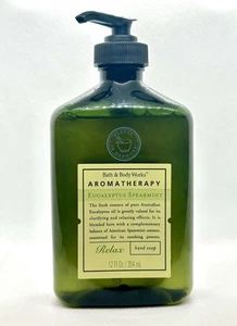Bath & Body Works Aromatherapy EUCALYPTUS SPEARMINT Large 12oz. Hand Soap READ - Picture 1 of 9