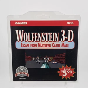 Wolfenstein 3-D: Escape From Multilevel Castle Maze, 1991, Jewel, New & Sealed - Picture 1 of 8