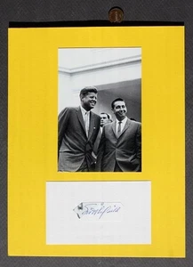 NASA 1st to fly twice speed of sound Scott Crossfield autograph & JFK photo set- - Picture 1 of 1
