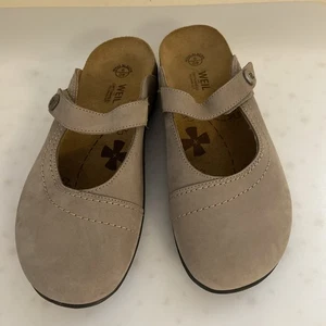 NWOT Dr. Andrew Weil Aida Beige Orthaheel Leather Mary Janes Size US 9 EUR 40 - Picture 1 of 11