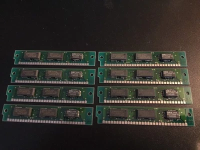 8x 256KB 30-Pin 3-Chip Parity 70ns Memory SIMMs 2MB Matched Set RAM Apple SE - Image 1 of 2